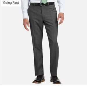 Ralph Lauren Ultraflex Dress Pants Mens 36x29 Gray Sharkskin Stretch Performance